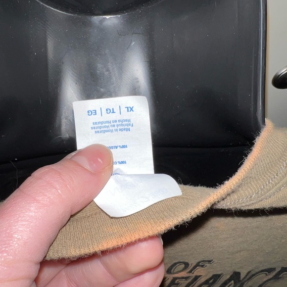 3/$10 History of American Defiance Rifle Liberty Or Death Upcycled Tie Dye Tee - Picture 9 of 10